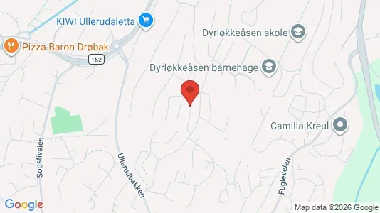 Rooms for rent i Frogn - kort over placeringen