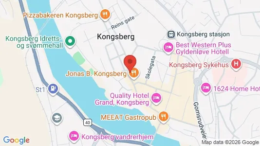 Apartments for rent i Kongsberg - kort over placeringen