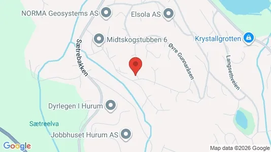 Apartments for rent i Hurum - kort over placeringen