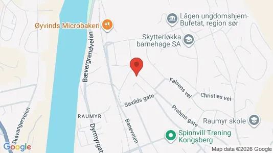 Apartments for rent i Kongsberg - kort over placeringen