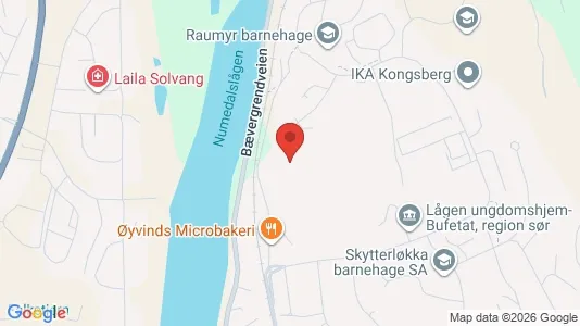 Apartments for rent i Kongsberg - kort over placeringen