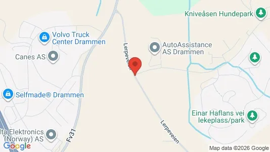 Apartments for rent i Drammen - kort over placeringen
