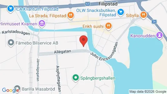 Apartments for rent i Filipstad - kort over placeringen