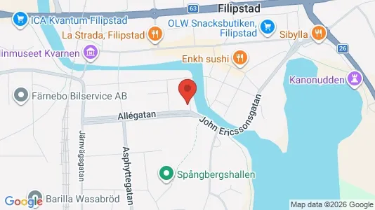 Apartments for rent i Filipstad - kort over placeringen