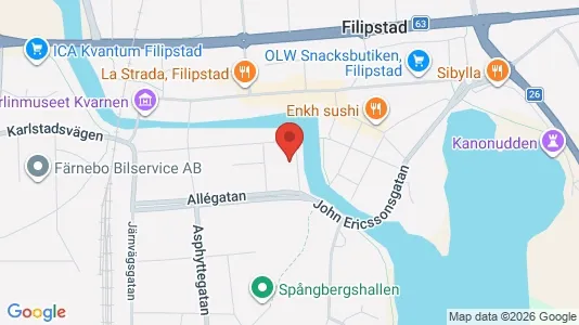 Apartments for rent i Filipstad - kort over placeringen
