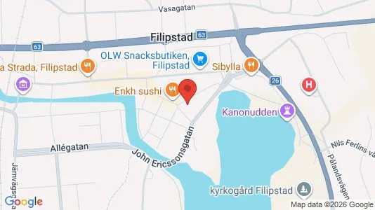 Apartments for rent i Filipstad - kort over placeringen