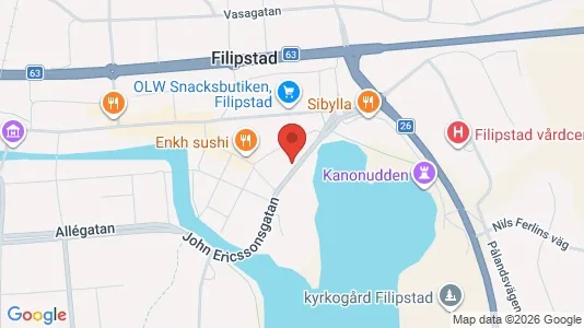 Apartments for rent i Filipstad - kort over placeringen