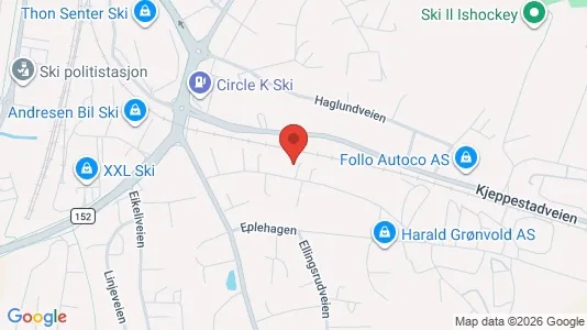 Rooms for rent i Ski - kort over placeringen