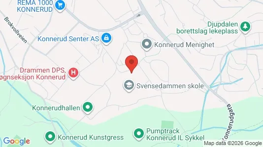 Apartments for rent i Drammen - kort over placeringen