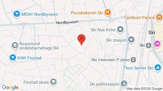 Apartments for rent i Ski - kort over placeringen