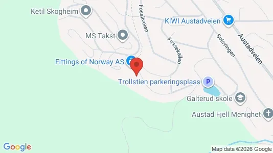 Rooms for rent i Drammen - kort over placeringen