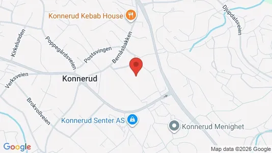 Rooms for rent i Drammen - kort over placeringen