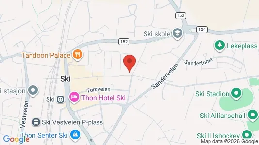 Apartments for rent i Ski - kort over placeringen