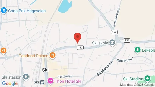 Apartments for rent i Ski - kort over placeringen