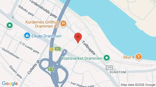 Apartments for rent i Drammen - kort over placeringen