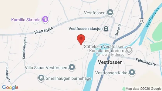Rooms for rent i Øvre Eiker - kort over placeringen