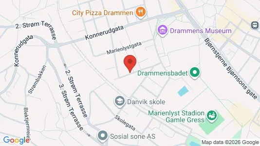 Apartments for rent i Drammen - kort over placeringen