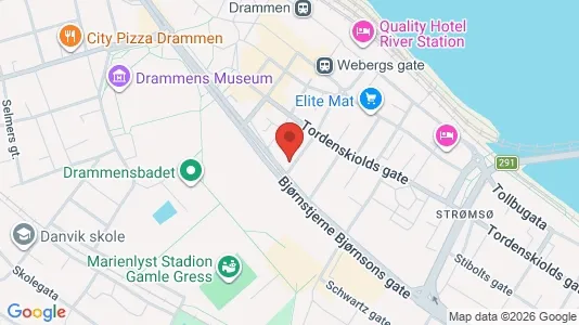 Apartments for rent i Drammen - kort over placeringen