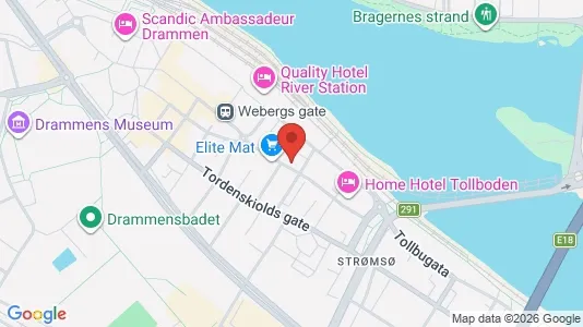 Apartments for rent i Drammen - kort over placeringen