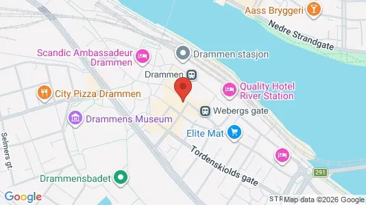 Apartments for rent i Drammen - kort over placeringen