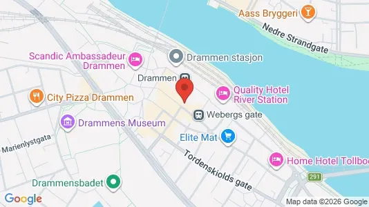 Apartments for rent i Drammen - kort over placeringen