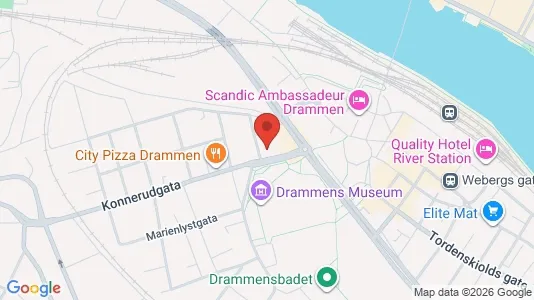 Apartments for rent i Drammen - kort over placeringen