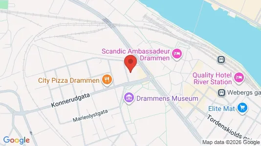 Apartments for rent i Drammen - kort over placeringen