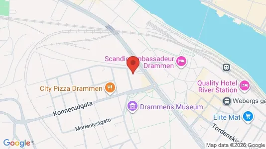 Apartments for rent i Drammen - kort over placeringen