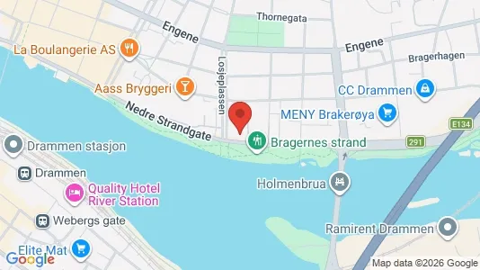 Apartments for rent i Drammen - kort over placeringen