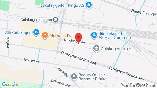 Apartments for rent i Drammen - kort over placeringen