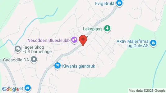 Rooms for rent i Nesodden - kort over placeringen