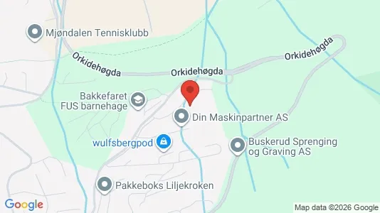 Rooms for rent i Nedre Eiker - kort over placeringen