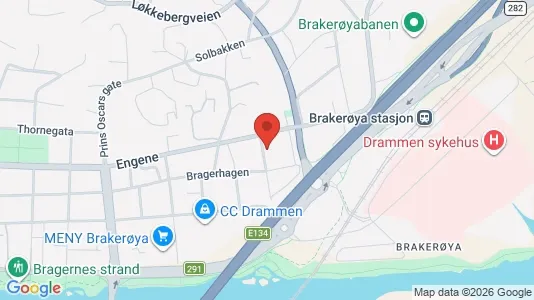 Apartments for rent i Drammen - kort over placeringen