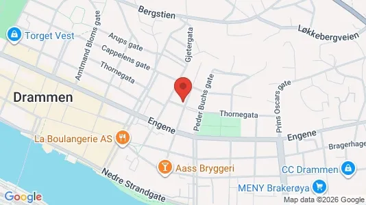 Apartments for rent i Drammen - kort over placeringen