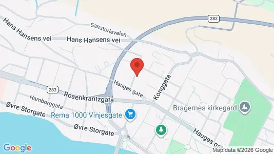 Rooms for rent i Drammen - kort over placeringen