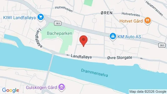 Apartments for rent i Drammen - kort over placeringen