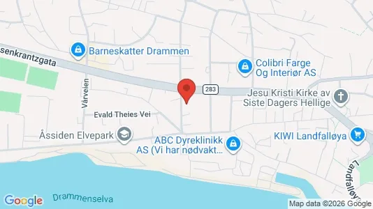 Apartments for rent i Drammen - kort over placeringen