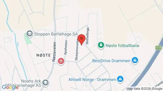 Apartments for rent i Lier - kort over placeringen
