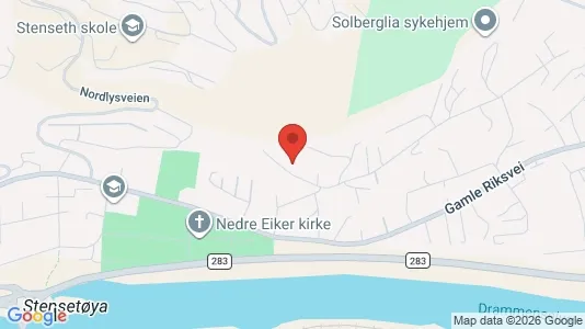 Rooms for rent i Nedre Eiker - kort over placeringen