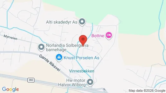 Rooms for rent i Nedre Eiker - kort over placeringen