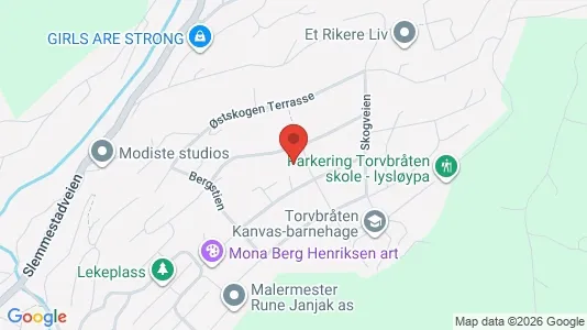 Rooms for rent i Røyken - kort over placeringen