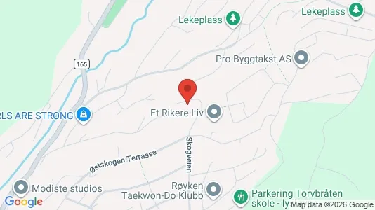Rooms for rent i Røyken - kort over placeringen