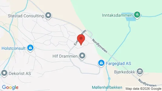 Rooms for rent i Nedre Eiker - kort over placeringen