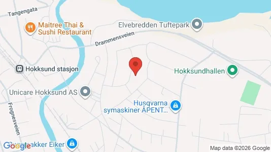 Rooms for rent i Øvre Eiker - kort over placeringen