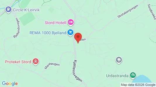 Apartments for rent i Stord - kort over placeringen