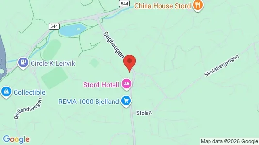 Apartments for rent i Stord - kort over placeringen