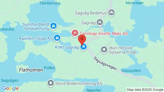 Apartments for rent i Stord - kort over placeringen