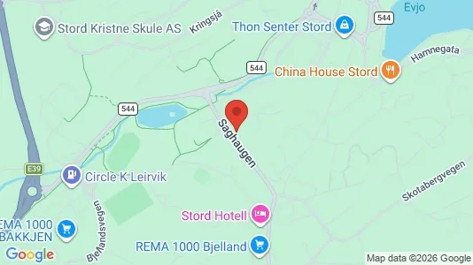Apartments for rent i Stord - kort over placeringen