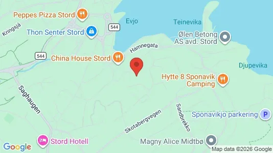 Apartments for rent i Stord - kort over placeringen