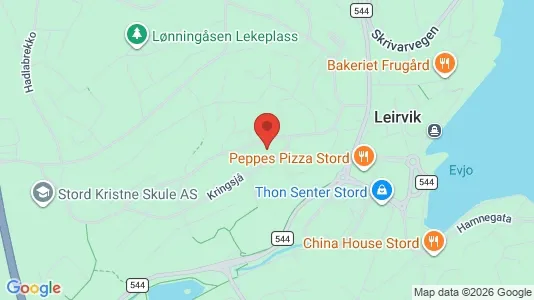 Apartments for rent i Stord - kort over placeringen